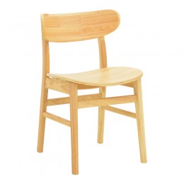 Καρέκλα Lumnia pakoworld rubberwood σε φυσική απόχρωση 46x50x76εκ