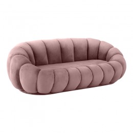 Καναπές Embrace pakoworld βελούδο σε σάπιο μήλο απόχρωση 180x105x65εκ