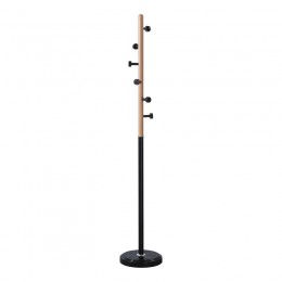 Καλόγερος Sinem pakoworld μέταλλο σε μαύρη-φυσική απόχρωση Φ30x175εκ