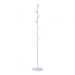 Καλόγερος Tebera pakoworld μέταλλο σε λευκή απόχρωση Φ30x170εκ