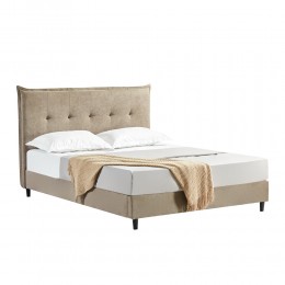 LIFE ΚΡΕΒΑΤΙ (ΓΙΑ ΣΤΡΩΜΑ 160x200cm) BEIGE 215x171x115