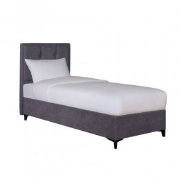 PIANO ΚΡΕΒΑΤΙ ΜΕ ΑΠΟΘΗΚ. ΧΩΡΟ (ΓΙΑ ΣΤΡΩΜΑ 90x200cm) ΓΚΡΙ 07-780 207x97x115