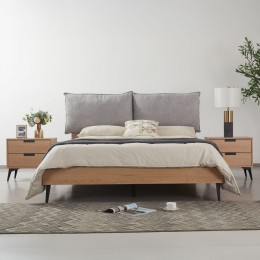 NEON ΚΡΕΒΑΤΙ (ΓΙΑ ΣΤΡΩΜΑ 160x200cm) ΦΥΣΙΚΟ 167x207x105cm