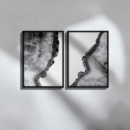 Πίνακας Nepen I pakoworld δίπτυχος με ψηφιακή εκτύπωση και πλαίσιο 33x1.5x48εκ