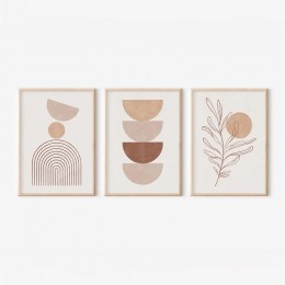 Πίνακας Teronja pakoworld τρίπτυχος με ψηφιακή εκτύπωση και πλαίσιο 33x1.5x48εκ