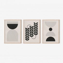 Πίνακας Vanta pakoworld τρίπτυχος με ψηφιακή εκτύπωση και πλαίσιο 33x1.5x48εκ