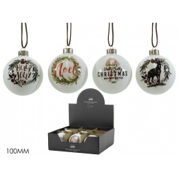 XMAS ΣΤΟΛΙΔΙ ΜΠΑΛΑ 10CM 4 ΣΧΕΔΙΑ 424755