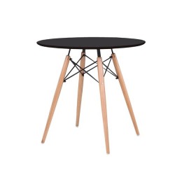 Art Wood Τραπέζι D80x H74cm Μαύρο MDF Ε7083,2