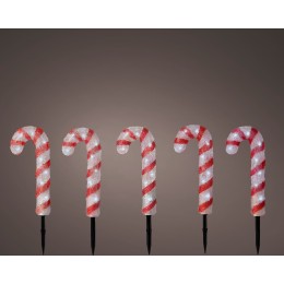 ΜΠΑΣΤΟΥΝΙ ΖΑΧΑΡΩΤΟ 5ΤΜΧ ΑΚΡΥΛΙΚΟ ΜΕ LED ΣΤΑΘΕΡΑ ΦΩΤΑΚΙΑ 4.3Χ11Χ25.5CM 49.1545