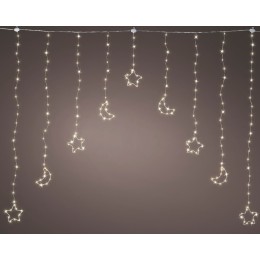 ΚΟΥΡΤΙΝΑ ΜΕ ΑΣΤΕΡΑΚΙΑ ΚΑΙ ΦΕΓΓΑΡΑΚΙΑ LED ΦΩΤΑΚΙΑ ΜΕ 8 ΛΕΙΤΟΥΡΓΙΕΣ ΕΞΩΤΕΡΙΚΟΥ ΧΩΡΟΥ 120Χ120Χ100CM 49.3353