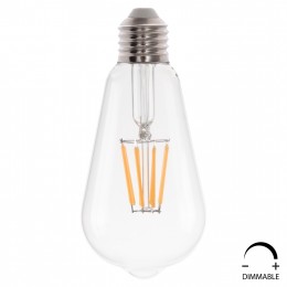 ΛΑΜΠΤΗΡΑΣ HM4188.01 LED FILAMENT 8W E27 DIMMABLE 2700K ΔΙΑΦΑΝΟΣ