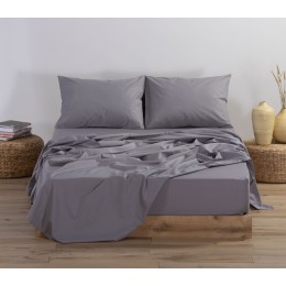NEF NEF HOMEWARE ΣΕΝΤΟΝΙ ΜΕΜΟΝΩΜΕΝΟ ΒΑΜΒΑΚΕΡΟ ΜΟΝΟ ΜΕ ΛΑΣΤΙΧΟ BASIC 100Χ200+30 LIGHT GREY 011710