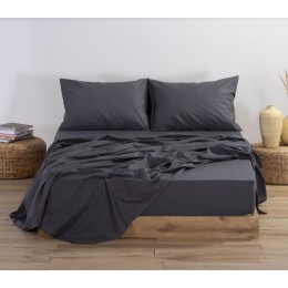 NEF NEF HOMEWARE ΣΕΝΤΟΝΙ ΜΕΜΟΝΩΜΕΝΟ ΒΑΜΒΑΚΕΡΟ ΜΟΝΟ ΜΕ ΛΑΣΤΙΧΟ BASIC 100Χ200+30 DARK GREY 011710