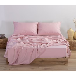 NEF NEF HOMEWARE ΣΕΝΤΟΝΙ ΜΕΜΟΝΩΜΕΝΟ ΒΑΜΒΑΚΕΡΟ ΜΟΝΟ ΜΕ ΛΑΣΤΙΧΟ BASIC 100Χ200+30 PINK 011710