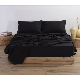 NEF NEF HOMEWARE ΣΕΝΤΟΝΙ ΜΕΜΟΝΩΜΕΝΟ ΒΑΜΒΑΚΕΡΟ ΥΠΕΡΔΙΠΛΟ ΜΕ ΛΑΣΤΙΧΟ BASIC 160Χ200+30 BLACK 011711