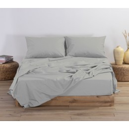 NEF NEF HOMEWARE ΣΕΝΤΟΝΙ ΜΕΜΟΝΩΜΕΝΟ ΒΑΜΒΑΚΕΡΟ ΜΟΝΟ ΜΕ ΛΑΣΤΙΧΟ BASIC 100Χ200+30 SILVER GREY 011710