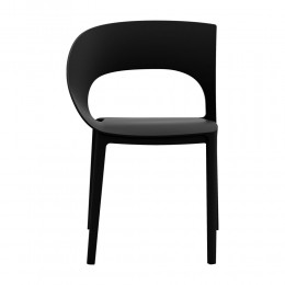 FRIENDS ΚΑΡΕΚΛΑ ΜΑΥΡΟ 57x55x78cm