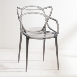 CHLOE ΚΑΡΕΚΛΑ ΔΙΑΦΑΝΟ/ΜΑΥΡΟ 54.5x55.5x83cm
