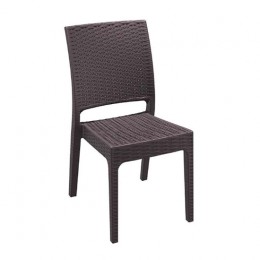 FLORIDA BROWN καρέκλα PP 45x52x87cm 53.0052