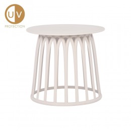 BASKET SIDE TABLE OFF WHITE 49.5x49.5x44cm