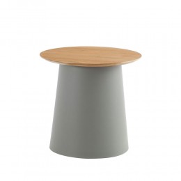 ZENTRA COFFEE TABLE ΦΥΣΙΚΟ ΓΚΡΙ 50x50x47.5cm