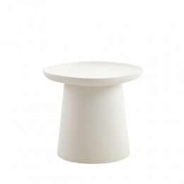 PLATE COFFEE TABLE OFF WHITE 50x50x47.5cm