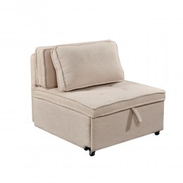SLEEP ΠΟΛΥΘΡΟΝΑ ΚΡΕΒΑΤΙ OFF WHITE 78x87x80 70-0347