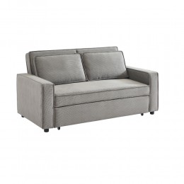 CUBO ΚΑΝΑΠΕΣ ΚΡΕΒΑΤΙ 3ΘΕΣΙΟΣ ΓΚΡΙ 172x90x89cm