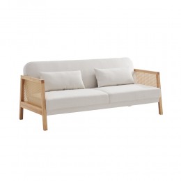 AMMOS ΚΑΝΑΠΕΣ ΚΡΕΒΑΤΙ 3ΘΕΣΙΟΣ OFF WHITE 196x82x81 70-0360