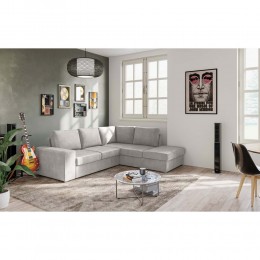 EDDI ΚΑΝΑΠΕΣ ΚΡΕΒΑΤΙ ΓΩΝΙΑ ΔΕΞΙΑ TAUPE 248x213x90 70-0402