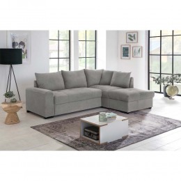 BILL ΚΑΝΑΠΕΣ ΚΡΕΒΑΤΙ ΓΩΝΙΑ ΔΕΞΙΑ ΓΚΡΙ 241x173x94 70-0406