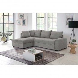 BILL ΚΑΝΑΠΕΣ ΚΡΕΒΑΤΙ ΓΩΝΙΑ ΑΡΙΣΤΕΡΗ ΓΚΡΙ 241x173x94 70-0407