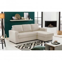 ALDO CRISTIANO ΚΑΝΑΠΕΣ ΚΡΕΒΑΤΙ ΓΩΝΙΑ ΑΝΑΣΤΡΕΨΙΜΗ OFF WHITE 220x150x88 70-0409