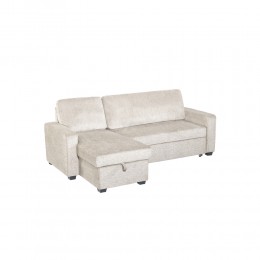 TRESOR ΚΑΝΑΠΕΣ ΚΡΕΒΑΤΙ ΓΩΝΙΑ ΑΝΑΣΤΡΕΨΙΜΗ OFF WHITE 223x145x91cm