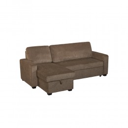 TRESOR ΚΑΝΑΠΕΣ ΚΡΕΒΑΤΙ ΓΩΝΙΑ ΑΝΑΣΤΡΕΨΙΜΗ ΚΑΦΕ 223x145x91cm