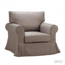 ASHLEY ΠΟΛΥΘΡΟΝΑ ΜΕ ΑΠΟΣΥΡΟΜΕΝΟ ΚΑΦΕ 97x85xH95cm