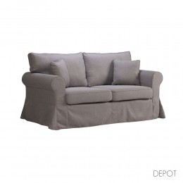 ASHLEY ΚΑΝΑΠΕΣ 2ΘΕΣΙΟΣ ΜΕ ΑΠΟΣΥΡΟΜΕΝΟ ΓΚΡΙ 173x85x95 71-0052