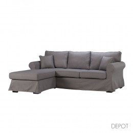 ASHLEY ΚΑΝΑΠΕΣ ΓΩΝΙΑ ΔΕΞΙΑ ΜΕ ΑΠΟΣΥΡΟΜΕΝΟ ΓΚΡΙ 236x171x91 71-0057