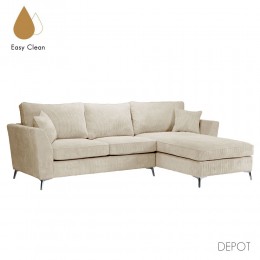 BOEL ΚΑΝΑΠΕΣ ΓΩΝΙΑ ΔΕΞΙΑ BEIGE LINCOLN 03 280x170x92cm