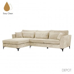 FOREVER ΚΑΝΑΠΕΣ ΓΩΝΙΑ ΑΡΙΣΤΕΡΗ BEIGE LINCOLN 03 316x185x92cm