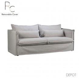 PROUD ΚΑΝΑΠΕΣ 3ΘΕΣΙΟΣ ΓΚΡΙ ΑΝΟΙΧΤΟ PUENTE 80 210x90x90cm