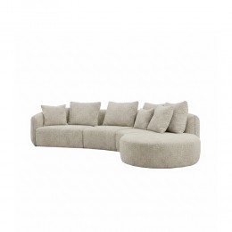 CURVO ΚΑΝΑΠΕΣ ΓΩΝΙΑ ΔΕΞΙΑ BEIGE CREMONA 14 412x162x92cm