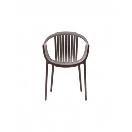 TATAMI πολυθρόνα pp BROWN 58x61,5xH78(66/44)cm