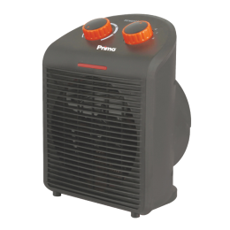 Primo Αερόθερμο Δαπέδου PRFH-81094 Primo IP21 2000W Μαύρο/Πορτοκαλί 810094