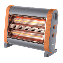 Primo Θερμάστρα Carbon PRCH-81102 Primo Γκρί/Πορτοκαλί 1600W 810102