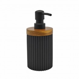 DISPENSER ΠΟΛΥΕΣΤΕΡΙΚΟ ΜΑΥΡΟ ΜΕ ΞΥΛΟ ΑΚΑΚΙΑΣ 7,9x7,9x17,5εκ. 829460
