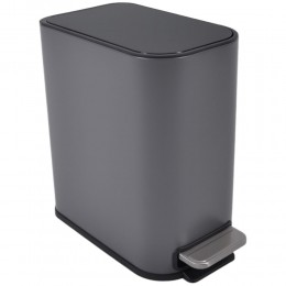 ΚΑΛΑΘΙ ΜΠΑΝΙΟΥ BELLO 5lt SOFT CLOSE SLIM ΜΕΤΑΛΛΙΚΟ ΓΚΡΙ ΜΑΤ 837649