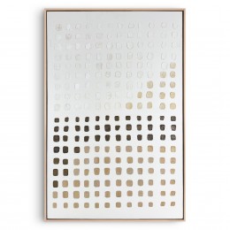 ΠΙΝΑΚΑΣ ΜΙΚΤΗ ΤΕΧΝΙΚΗ ME ΦΥΣΙΚΟ ΠΛΑΙΣΙΟ SUBTLE RHYTHM 78Χ118ΕΚ