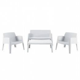 ΣΕΤ ΣΑΛΟΝΙ ΕΞ.ΧΩΡΟΥ 4ΤΜΧ SLEEK HM21268.01 ΛΕΥΚΟ ΠΟΛΥΠΡΟΠΥΛΕΝΙΟ