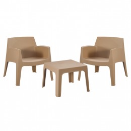 ΣΕΤ LOUNGE 3ΤΜΧ SLEEK HM21274.03 ΚΑΠΟΥΤΣΙΝΟ ΠΟΛΥΠΡΟΠΥΛΕΝΙΟ